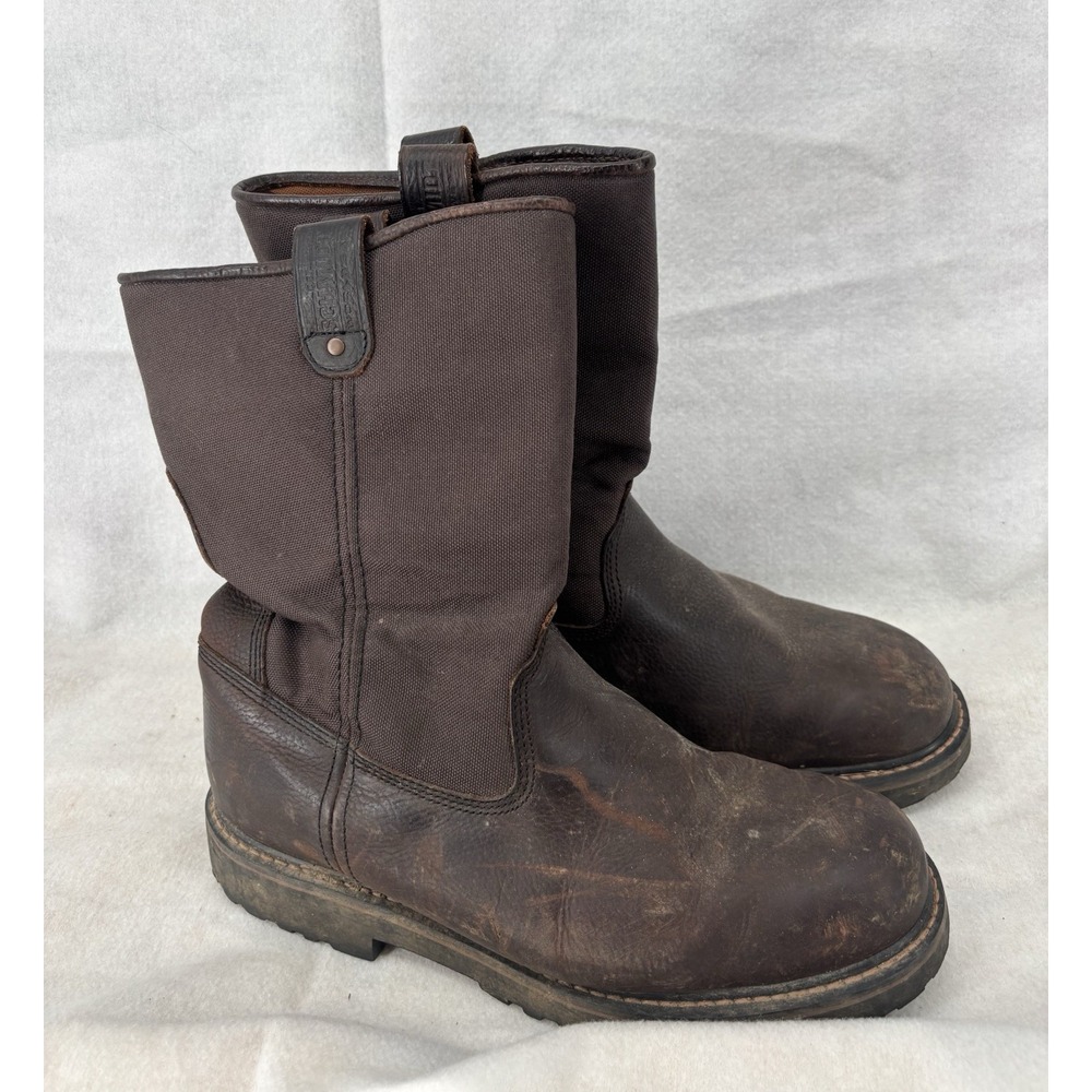 Schmidt Workwear Men's 10" Waterproof Pull-On Work Boots Size 12M Composite Toe